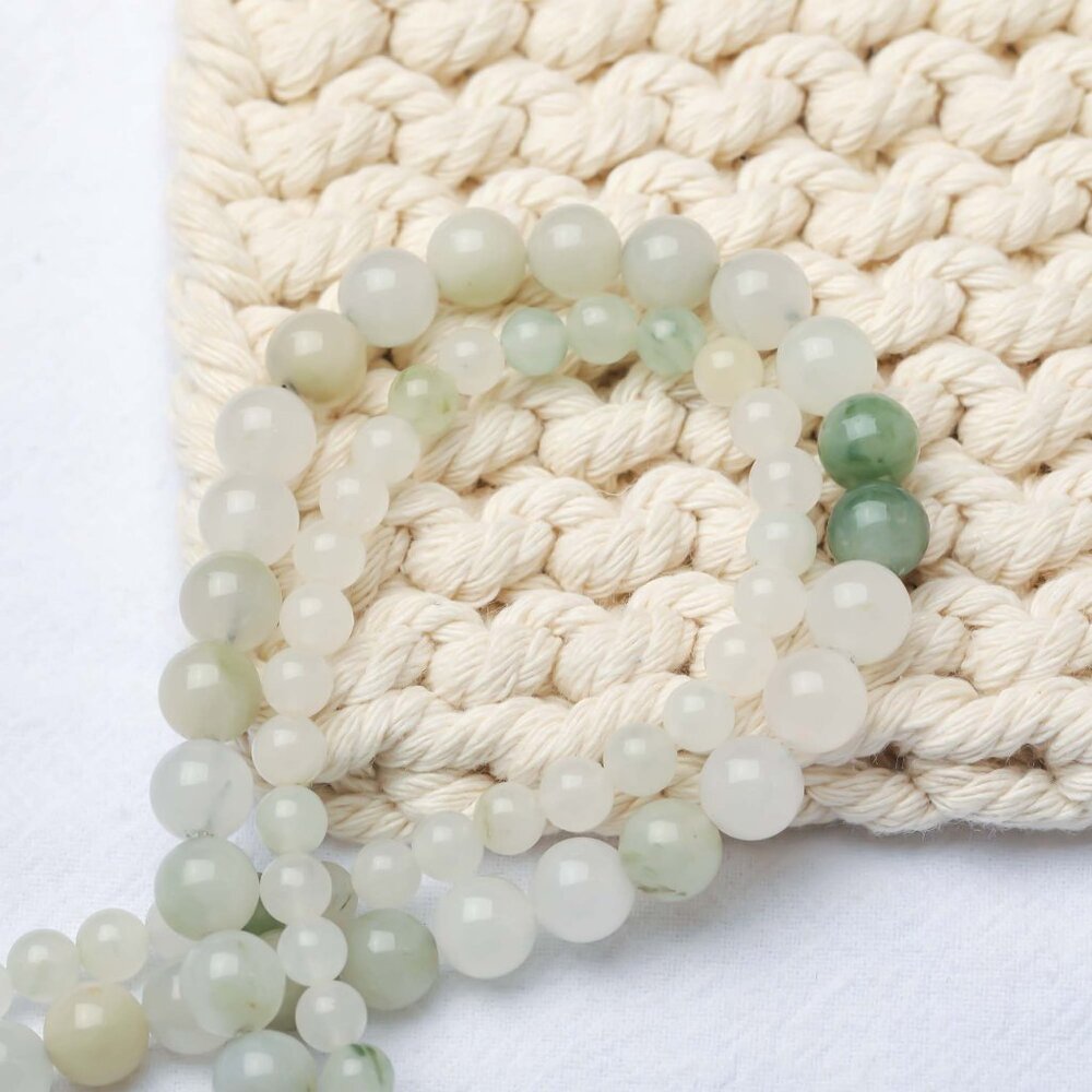 6mm Ice Jade Round Beads DIY Jewelry Making